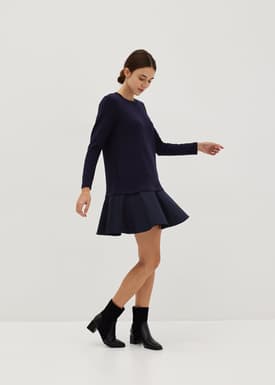 Jurni Neoprene A-line Mini Dress