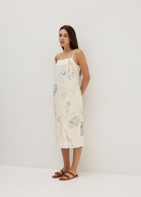 Payton Column Slip Dress in Gentle Awakening