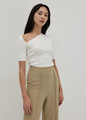Stella Asymmetrical Knit Top