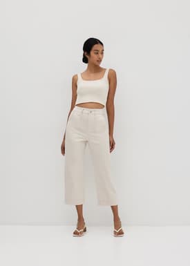 Charlotte Multi Colour Knit Crop Top