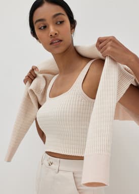 Charlotte Multi Colour Knit Crop Top