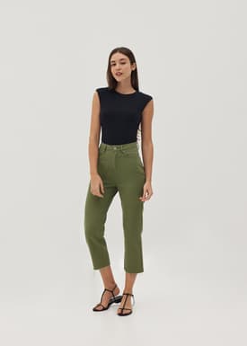 Shaena Padded Shoulder Top