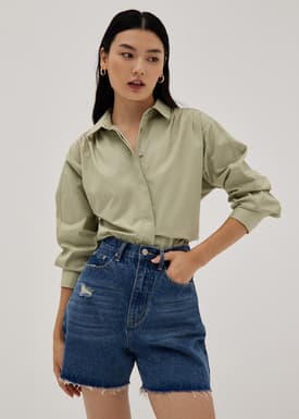 Aida Balloon Sleeve Shirt