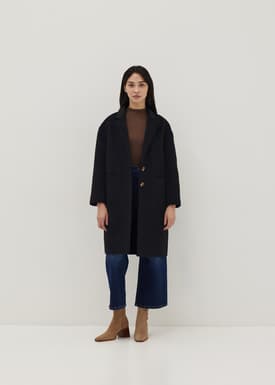 Hailey Double-faced Notch Lapel Coat