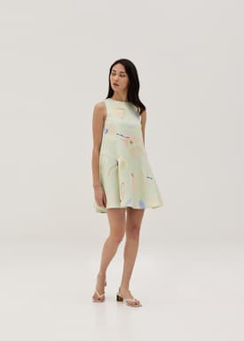 Else Swing Mini Dress in Floral Medley