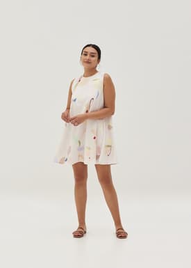 Else Swing Mini Dress in Floral Medley