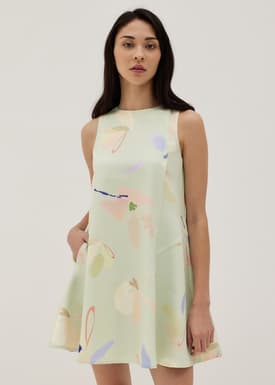 Else Swing Mini Dress in Floral Medley