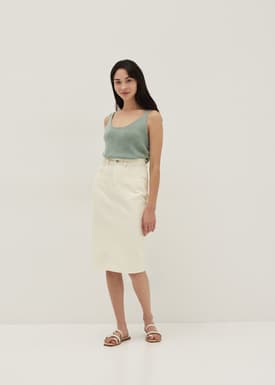 Ilyna Low Back Knit Tank