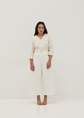 Remi Faux Wrap Blouse