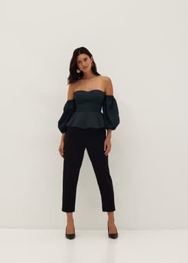 Angelique Padded Detachable Sleeve Bustier Top