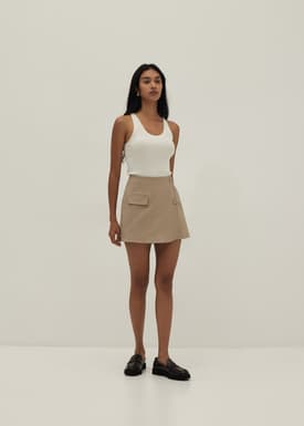 Kendall Cotton A-line Skorts