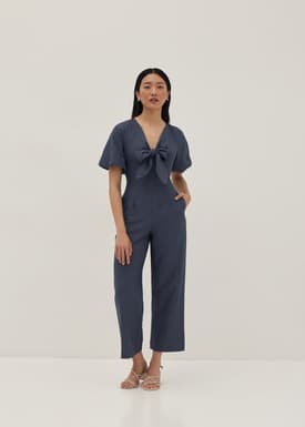 Calissa Padded Tie Front Jumpsuit
