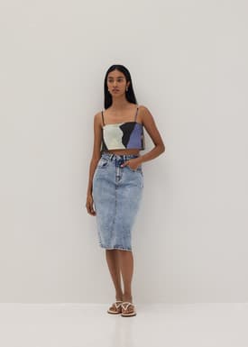 Aerith Crop Camisole in Joyous Affair