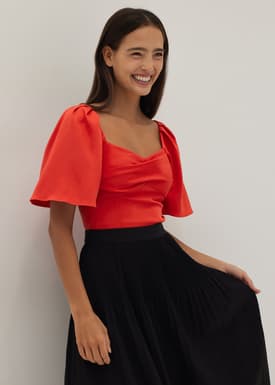 Rachelle Ruched Bustier Top