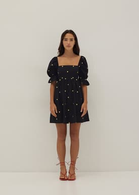 Nayeli Embroidered Babydoll Dress