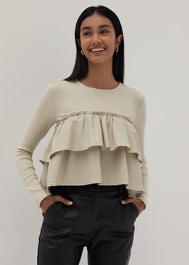 Bernice Tiered Frill Top