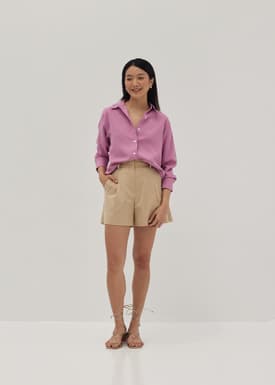 Camae Striped Tailored Shorts