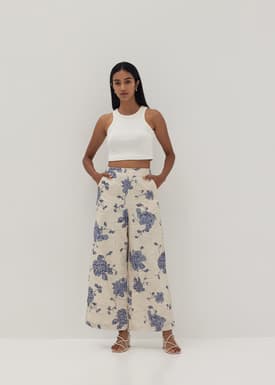 Beverly Culottes in Prosperous Blooms