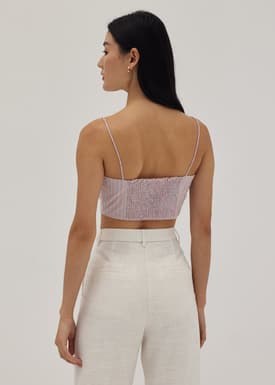 Camae Striped Crop Top