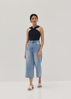 Emory Twist Front Halter Top