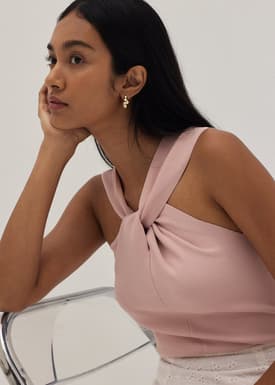 Emory Twist Front Halter Top