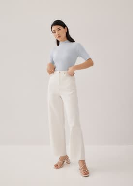 Devan Mock Neck Knit Top
