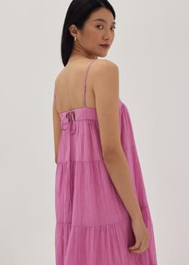 Jaimie Tiered Swing Midi Dress