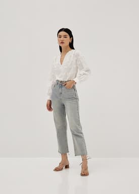 Toya Textured Poet Blouse