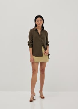 Kinslee Cuffed Sleeve Button Down Shirt