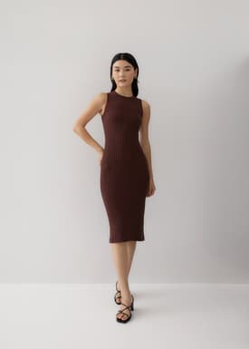 Prima Column Midi Knit Dress
