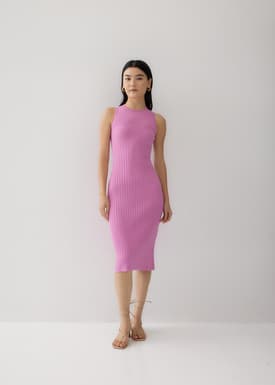 Prima Column Midi Knit Dress