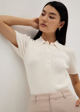 Maevis Collar Knit Top