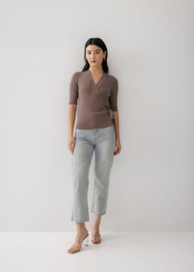 Yazmin Wrap Knit Top