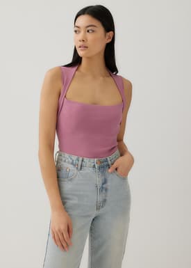 Margie Foldover Knit Tank
