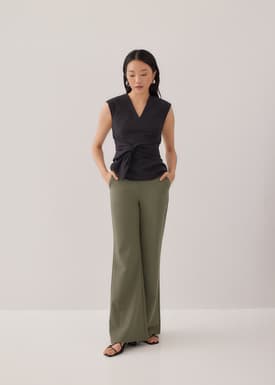 Jolina Padded Tie Waist Top