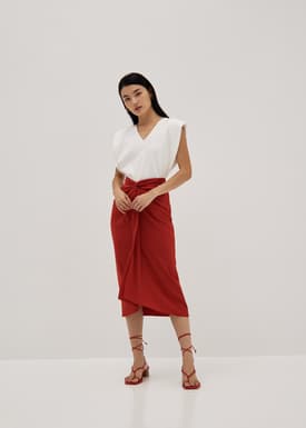 Denise Padded V-Neck T-Shirt