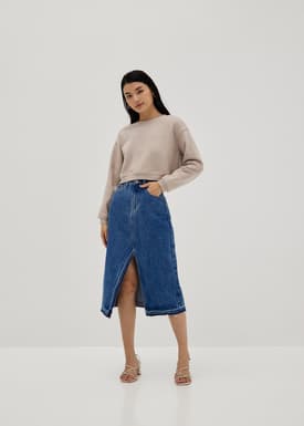 Trisha Boxy Crop Sweater