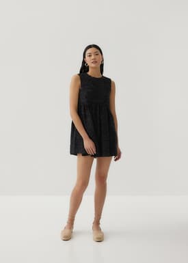 Cindy Textured Tie Back Dress