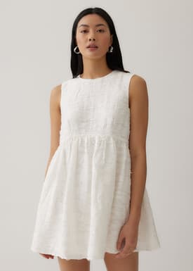 Cindy Textured Tie Back Dress