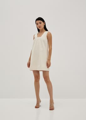 Dea Square Neck Shift Dress
