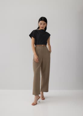 Adele Asymmetrical Drape Blouse