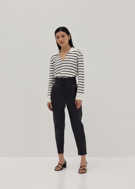 Shelly Striped Knit Sweater