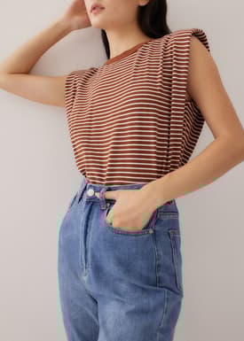 Aurelie High Rise Straight Crop Denim Jeans