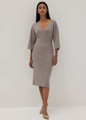 Tori Column Midi Knit Dress