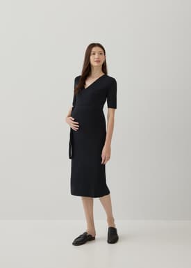 Gwyne Maternity Nursing Knit Wrap Dress