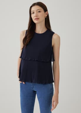 Jezebel Pleat Shell Top