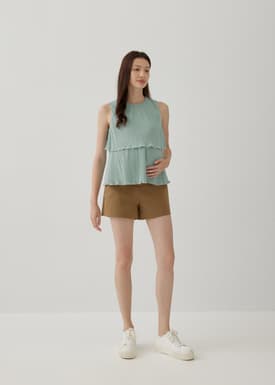 Jezebel Pleat Shell Top