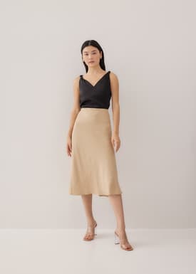 Arisse Satin Shell Top