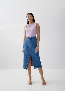 Betina Drape Jersey Tank