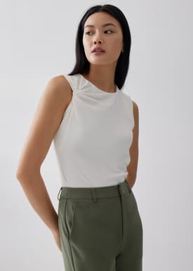 Betina Drape Jersey Tank